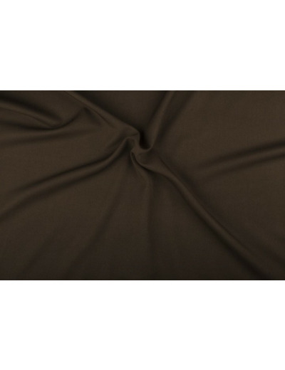 Tissu Gabardine stretch marron