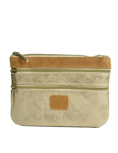 Mila Louise Pair PM PG2 Porte-monnaie Cuir Façon Lézard Camel