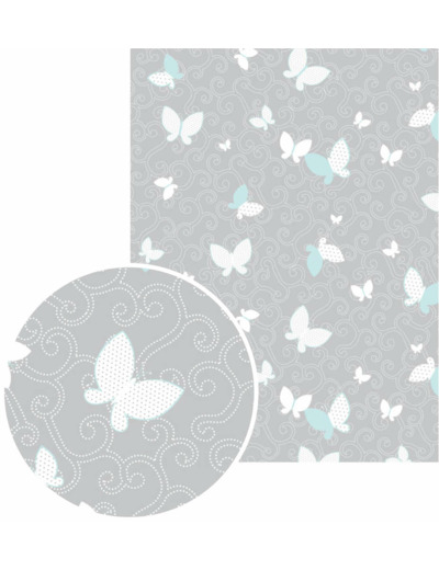 Papier "Gluepatch" - Papillon gris