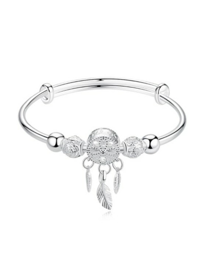 Bracelet attrape rêve en argent