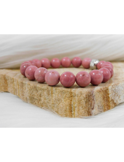 BRACELET RHODONITE ROSE