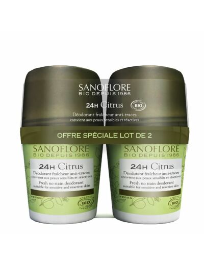 SANOFLORE DEO BILLE VENT DE CITRUS 2X50ML