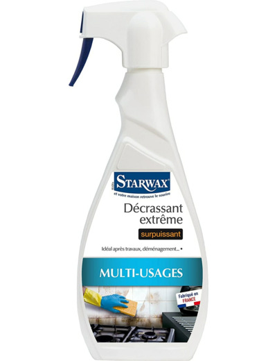 STARWAX Décrassant Extrême Surpuissant Multi-usages - 500ml - Idéal pour Décrasser les Surfaces Lavables