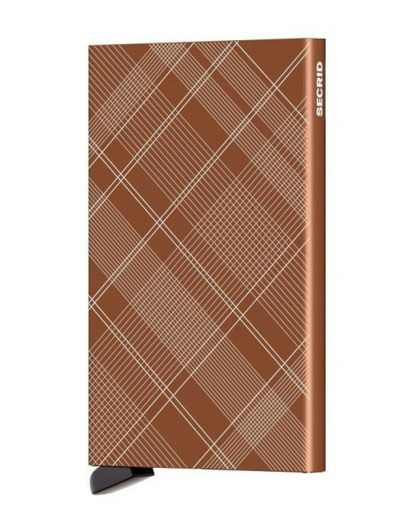 Secrid Porte-Carte Cardprotector Laser Tartan Rust