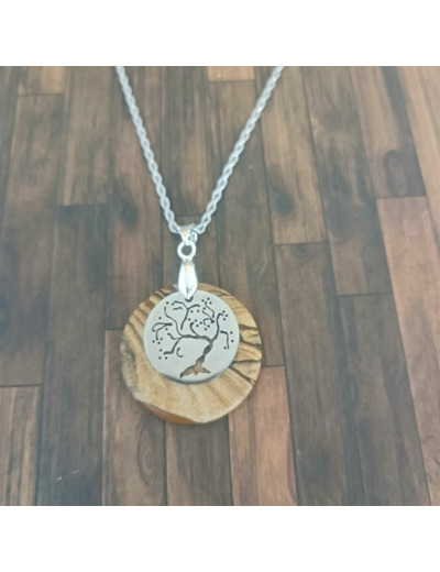 Pendentif Jaspe picture arbre de vie