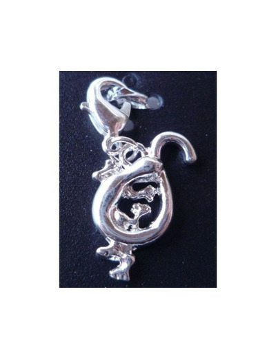 Pendentif lézard argent