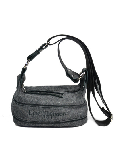 Line Théodore Mr.Mme Sac Trotteur Bandoulière Earl Anthracite