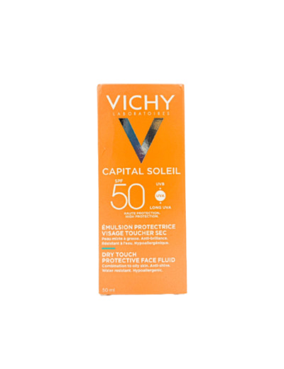 Emulsion Toucher Sec SPF50 50ml Capital Soleil Anti Brillance Vichy