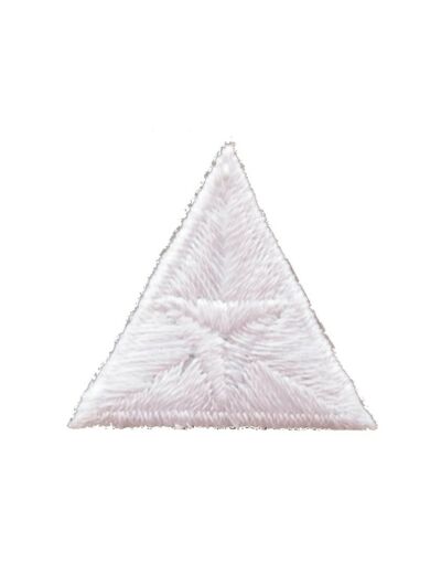 Ecusson thermocollant triangle blanc