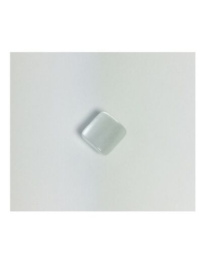 Bouton carré blanc 8 mm