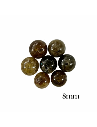 PERLES GRENAT VERT