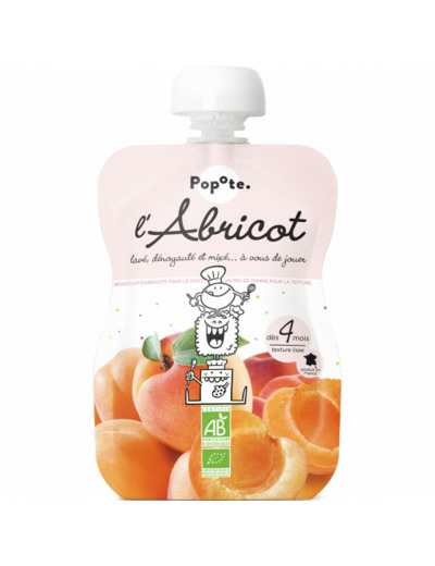 POPOTE GOURDE ABRICOT BIO 120G