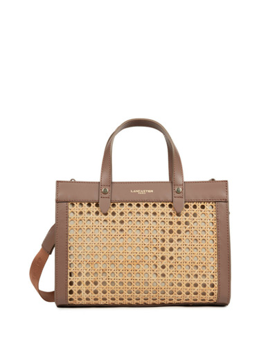 Lancaster Cannage Rotin Petit Sac Cabas 480-114 Marron