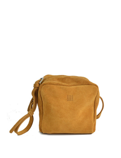 Biba Ely Sac Cube Bandoulière En Cuir Velours ELY2L Cuero