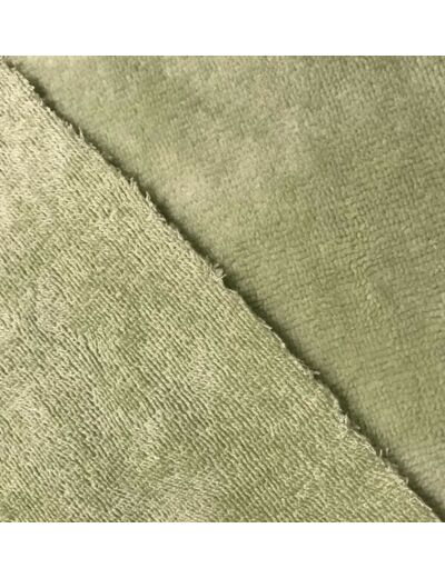 Tissu éponge microfibre de bambou vert d'eau