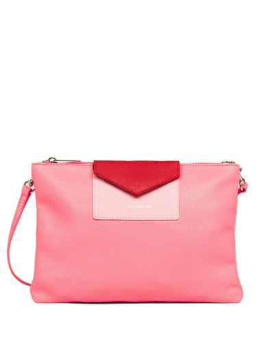 Lancaster Maya Sac Pochette 517-27 Rose Foncé Rose Rouge