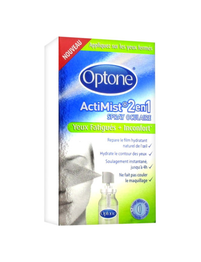 Spray Oculaire Actimist 2en1 Yeux Irrites 10ml Optone