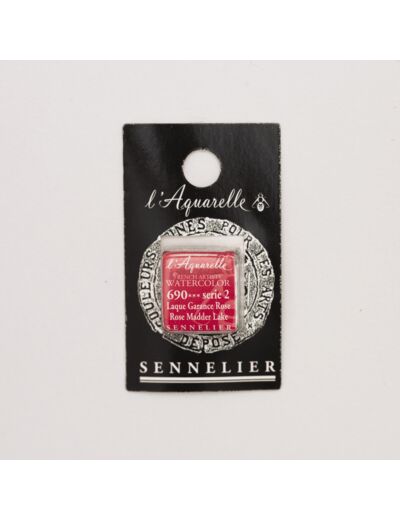 Peinture Aquarelle Extra-Fine Sennelier, 690 Laque de Garance Rose S2