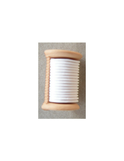 Bouton bobine de fil blanc