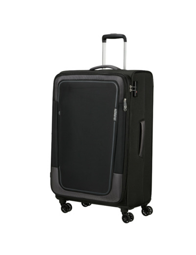 American Tourister Pulsonic 81 cm Valise Extensible TSA 4 Roues Asphalt black