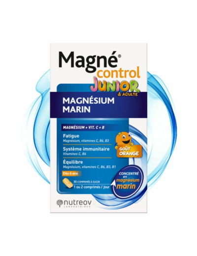 Magnesium Marin Junior 30 Comprimes Magne Control Nutreov