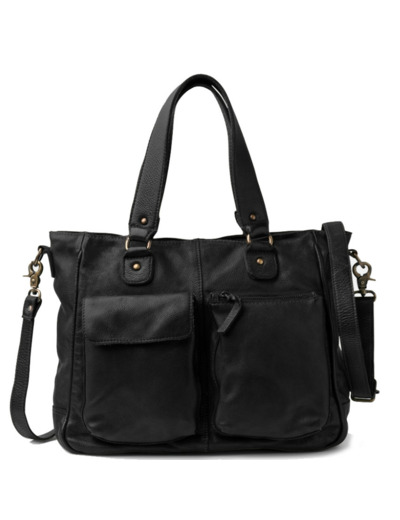 Biba Keno Sac Shopping Multi-poches Cuir KEO2L Negro