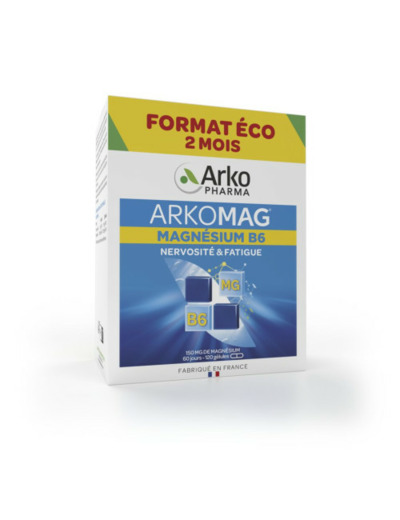 Arkomag Magnésium B6 Nervosité et Fatigue 120 Gélules Arkopharma