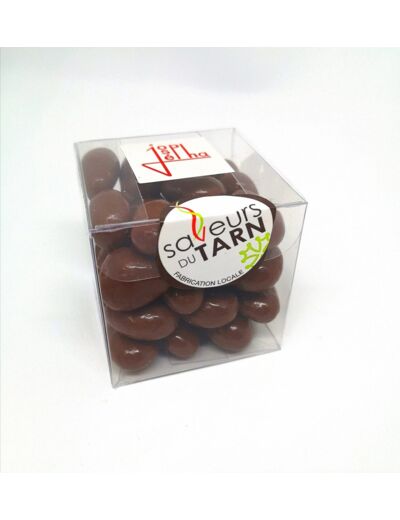 Amandes enrobées chocolat au Lait - Coffret 150g