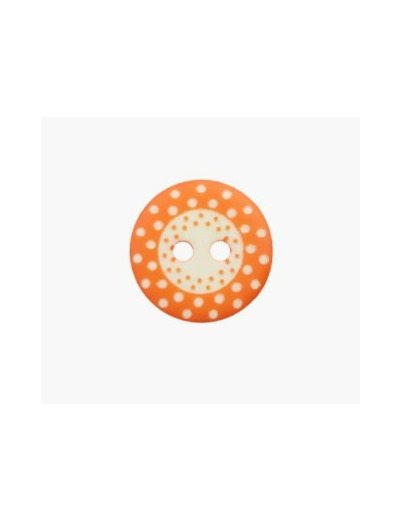 Bouton orange 15 mm