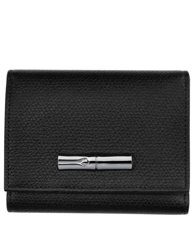 Longchamp Roseau Portefeuille Noir