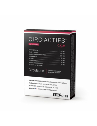 Circactifs 30 Gelules Circulation Synactifs