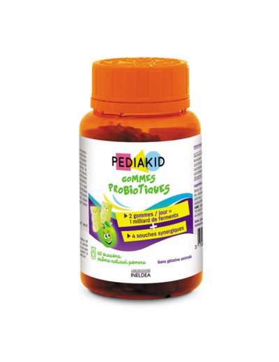 Gommes P'tit Biotic Gout Pomme 60 gommes Pediakid