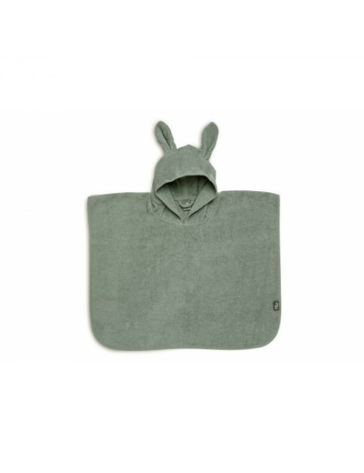 Poncho de Bain éponge Ash green