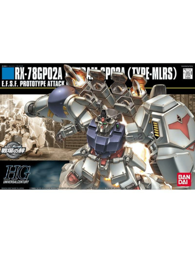 GUNDAM GUNPLA HG 1/144 075 RX-78 GP02A MLRS CUSTOM