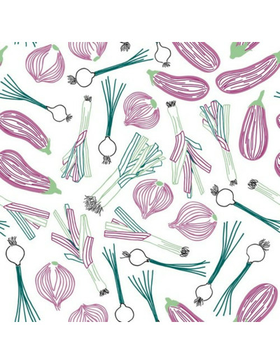 Tissu Coton Waterproof Aubergines - Katia Fabrics