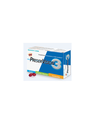 Complément alimentaire à Visee Oculaire 180 Capsules Preservision 3 Bausch&Lomb