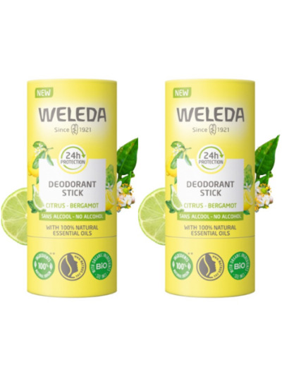 WELEDA DUO DEO STICK CITRUS 2X50G