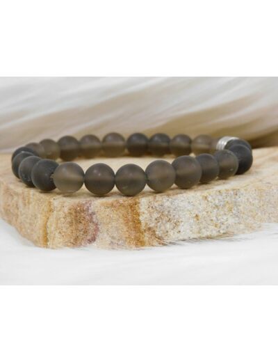 BRACELET QUARTZ FUMEE