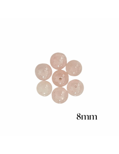 PERLES QUARTZ ROSE