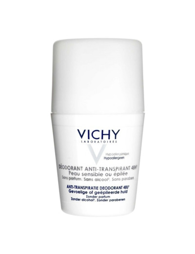 Anti Transpirant Efficace 48h 50ml Déodorant Peaux Sensibles Vichy