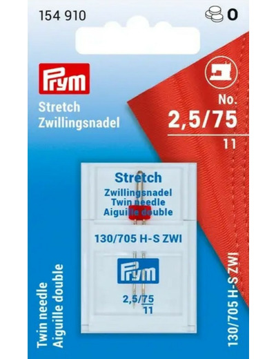 Aiguille double Stretch 2,5/75 Prym