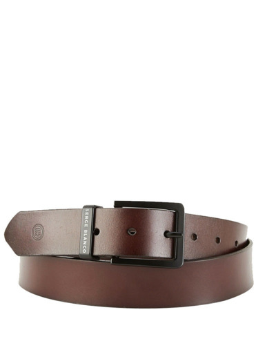 Serge Blanco Ceinture en Cuir MT12218A Marron