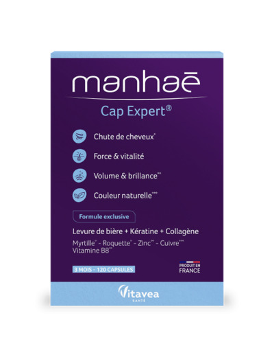 Cap Expert 15+ Cheveux 120 Gelules Nutrisante Manhaé