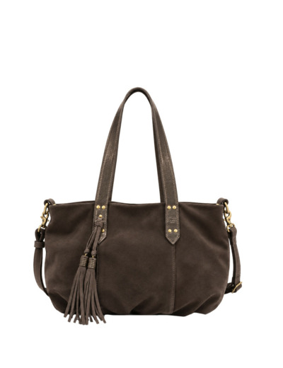 Mila Louise Nicole XS VX Petit Sac Shopping Côté Brillant Gris Dark