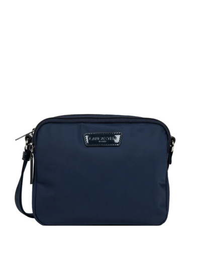 Lancaster Basic Verni Sac Pochette 514-61 Bleu Foncé