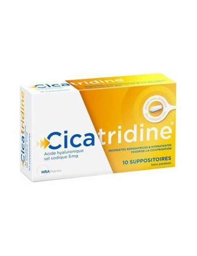 CICATRIDINE ACID HYAL SUPP 10