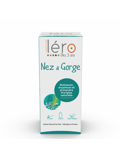 Sirop Nez Gorge Gout Cola 125ml Lero