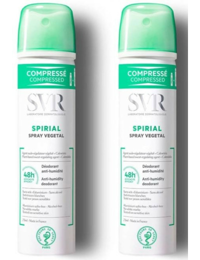 SVR SPIRIAL DUO SPRAY VEGETAL 2X75ML