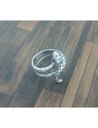 Bague tendance en argent 925 motif serpent