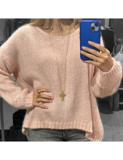 PULL OVERSIZE COL ROND